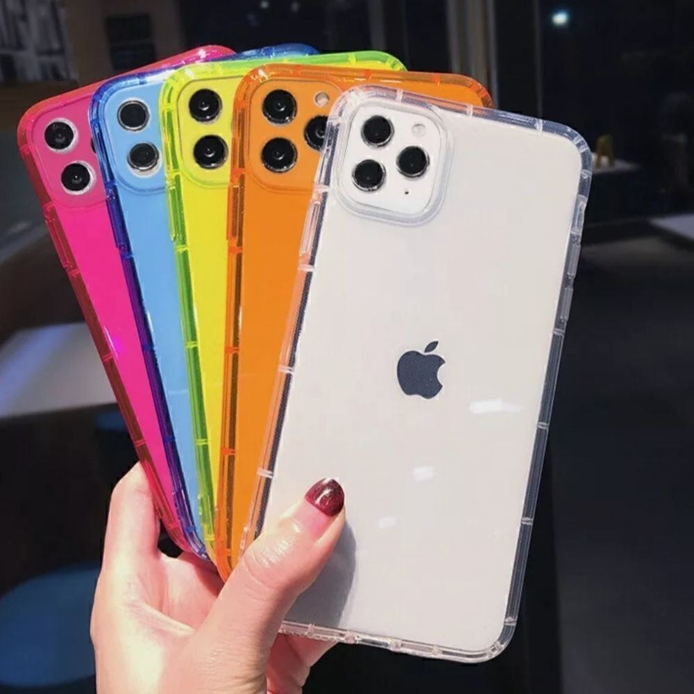 Neon Fluorescent Color Clear Case Cover